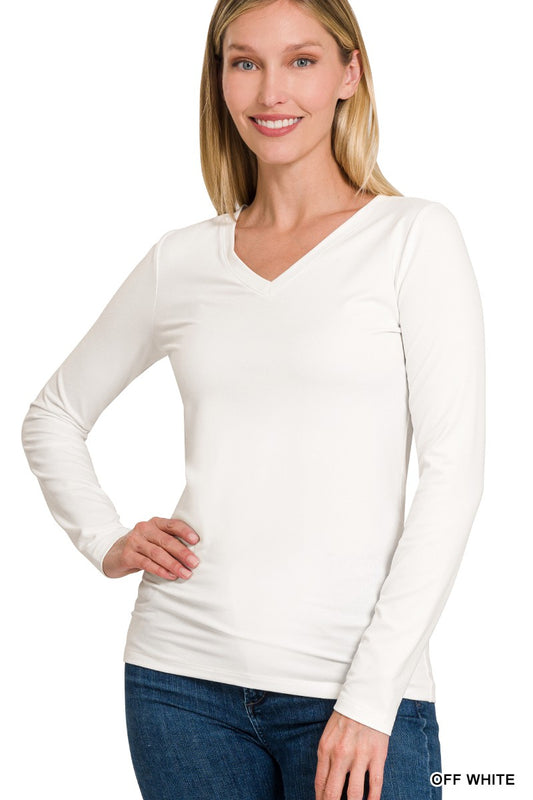 Rosalie Long Sleeve V Neck