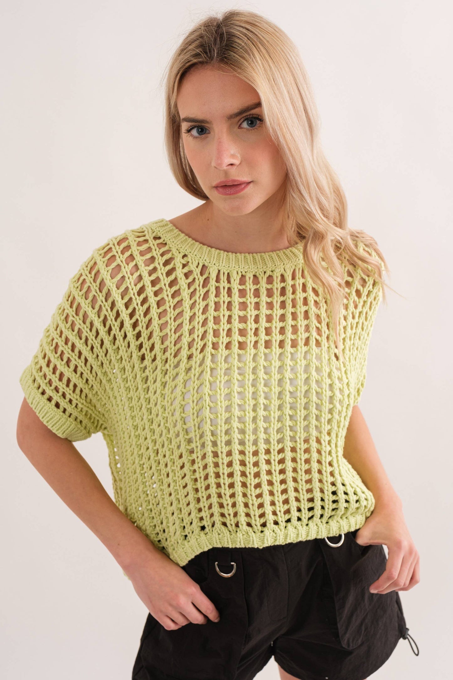 Claire Fishnet Sweater