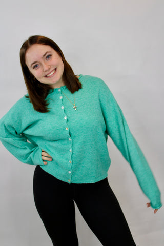 Abby Rose Turquoise Piper Cardigan