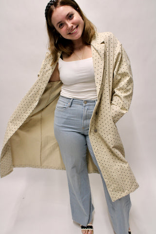 City Girl Polka Dot Trench