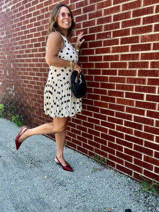 Frankie Polka Dot Sleeveless Bubble Dress