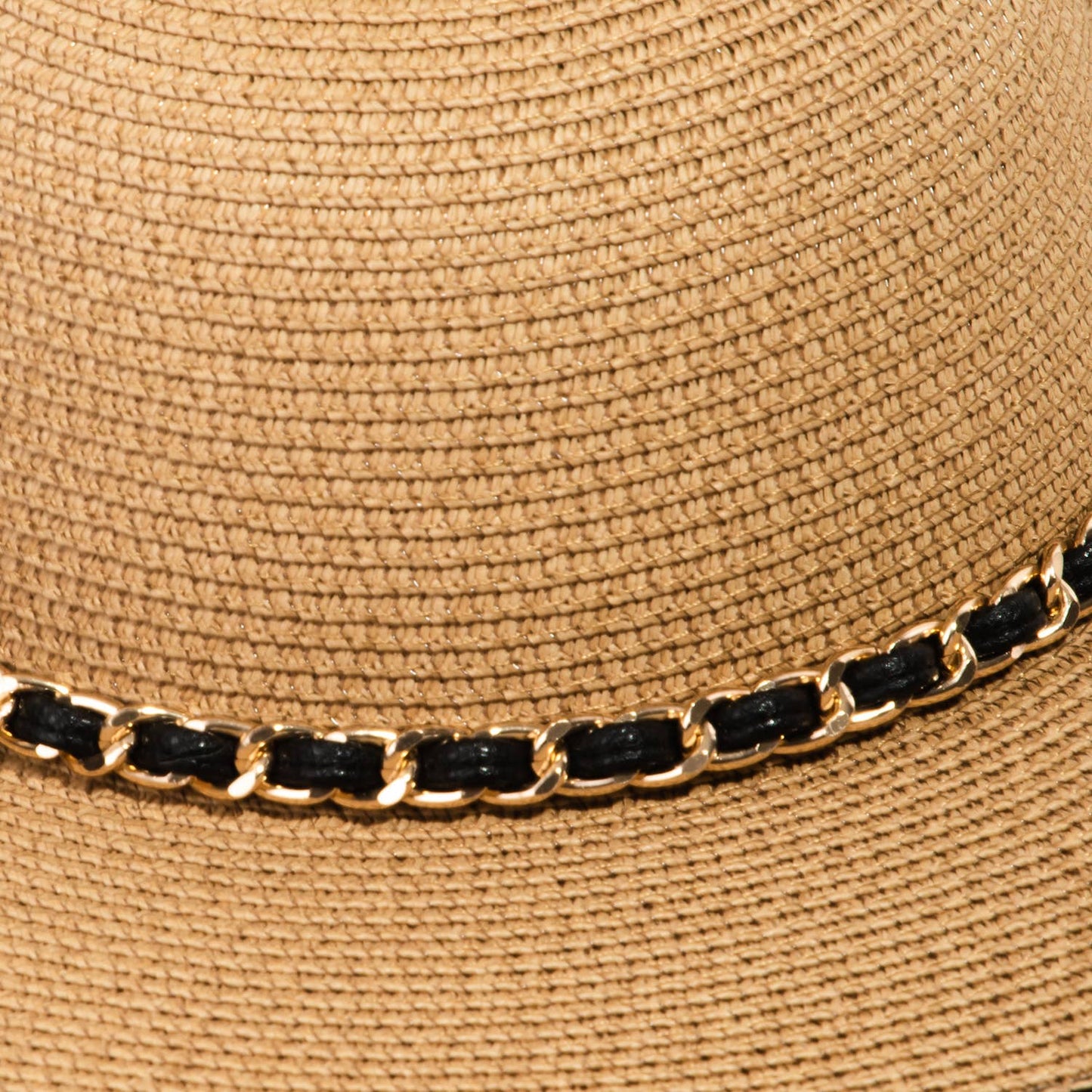 Braided Chain Band Strap Beach Sun Hat