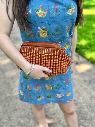 Sweet Pea Embroidered Mini Dress