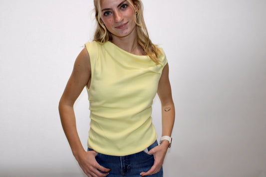 Layle Asymmetrical Neck Sweater Top