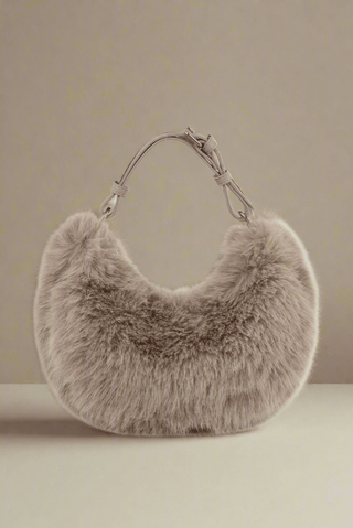 Faux Fur Croissant Handbag/Crossbody Bag