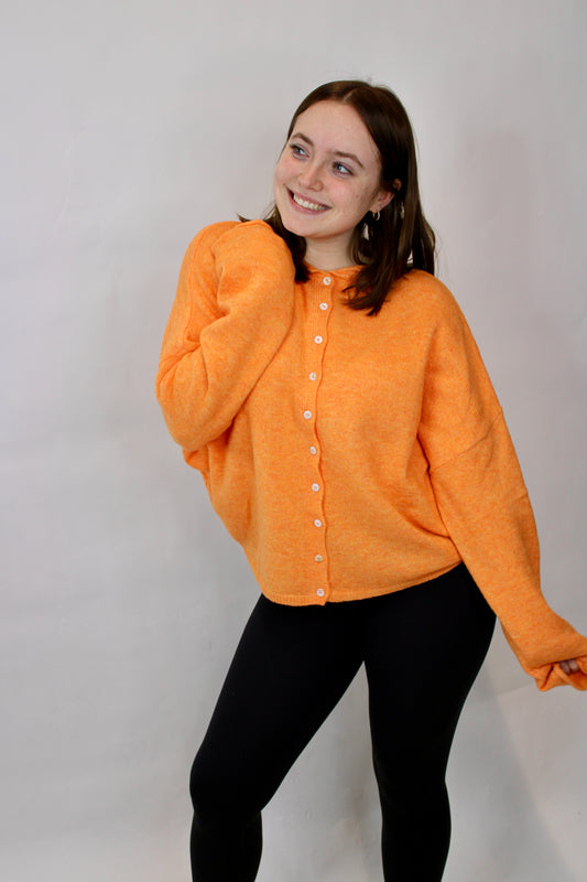 Abby Rose Orange Piper Cardigan