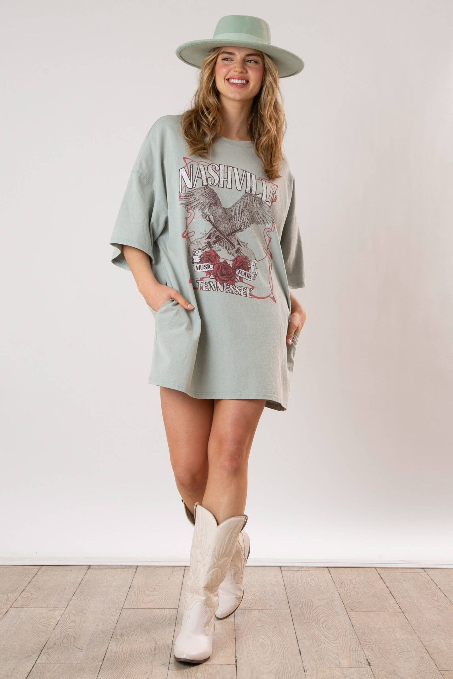 Nashville Eagle Tee Dress