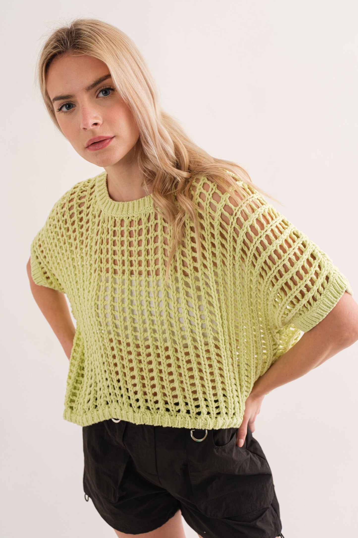 Claire Fishnet Sweater