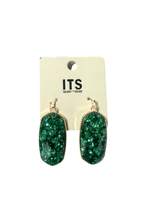 Green Sequin Dangle
