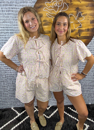 Carmin Floral Gingham Top