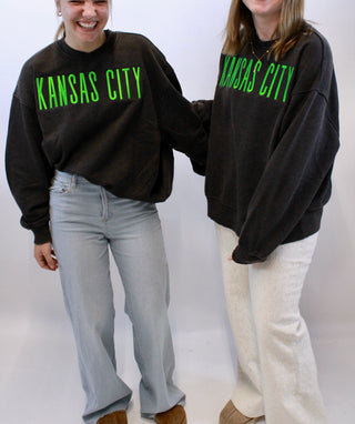 Green Kansas City Hi-low Hem Pullover