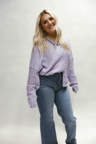 Abby Rose Lavender Piper Cardigan
