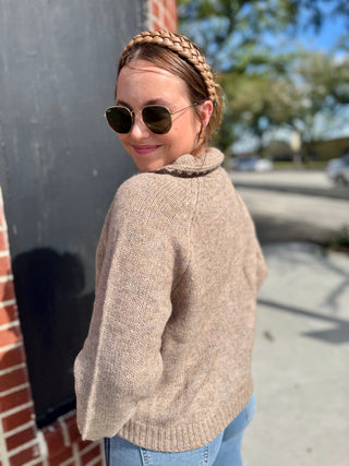 Charlee Stitched Collar Sweater