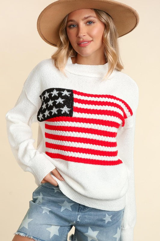 American Flag Sweater