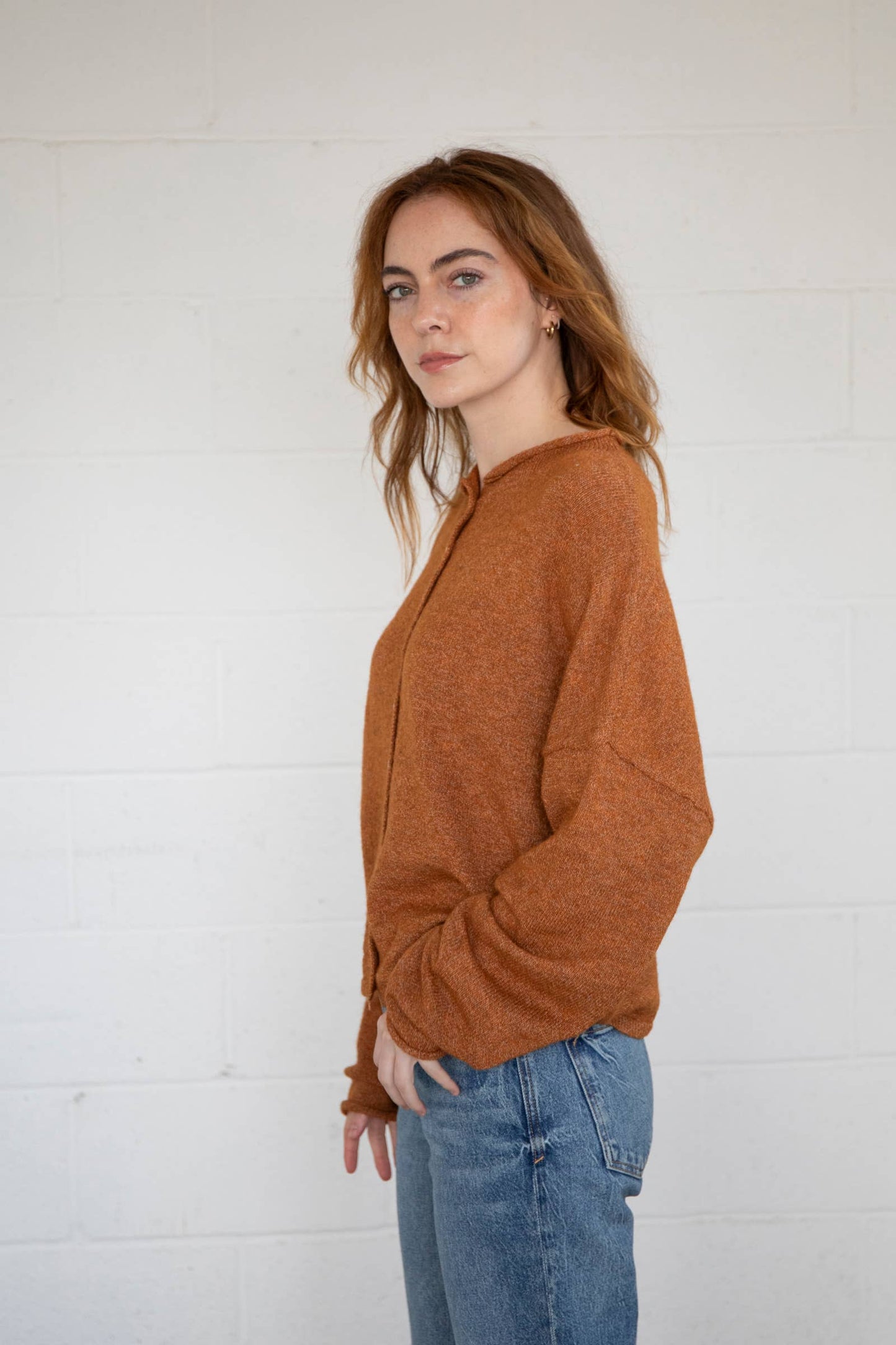 Abby Rose Rust Piper Cardigan *Preorder Ships 9/30