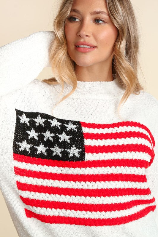 American Flag Sweater