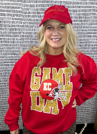 Chiefs Game Day Glitter Sweatshirt