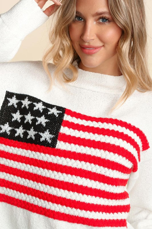 American Flag Sweater