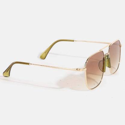 Simple Square Aviator Sunglasses Set