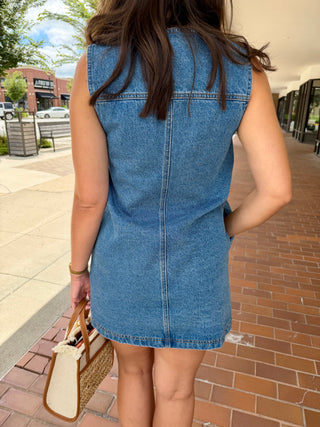 Dallas Denim Mini Dress