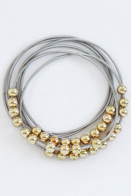 Stretchy Layered Guitar String Bracelets Sets