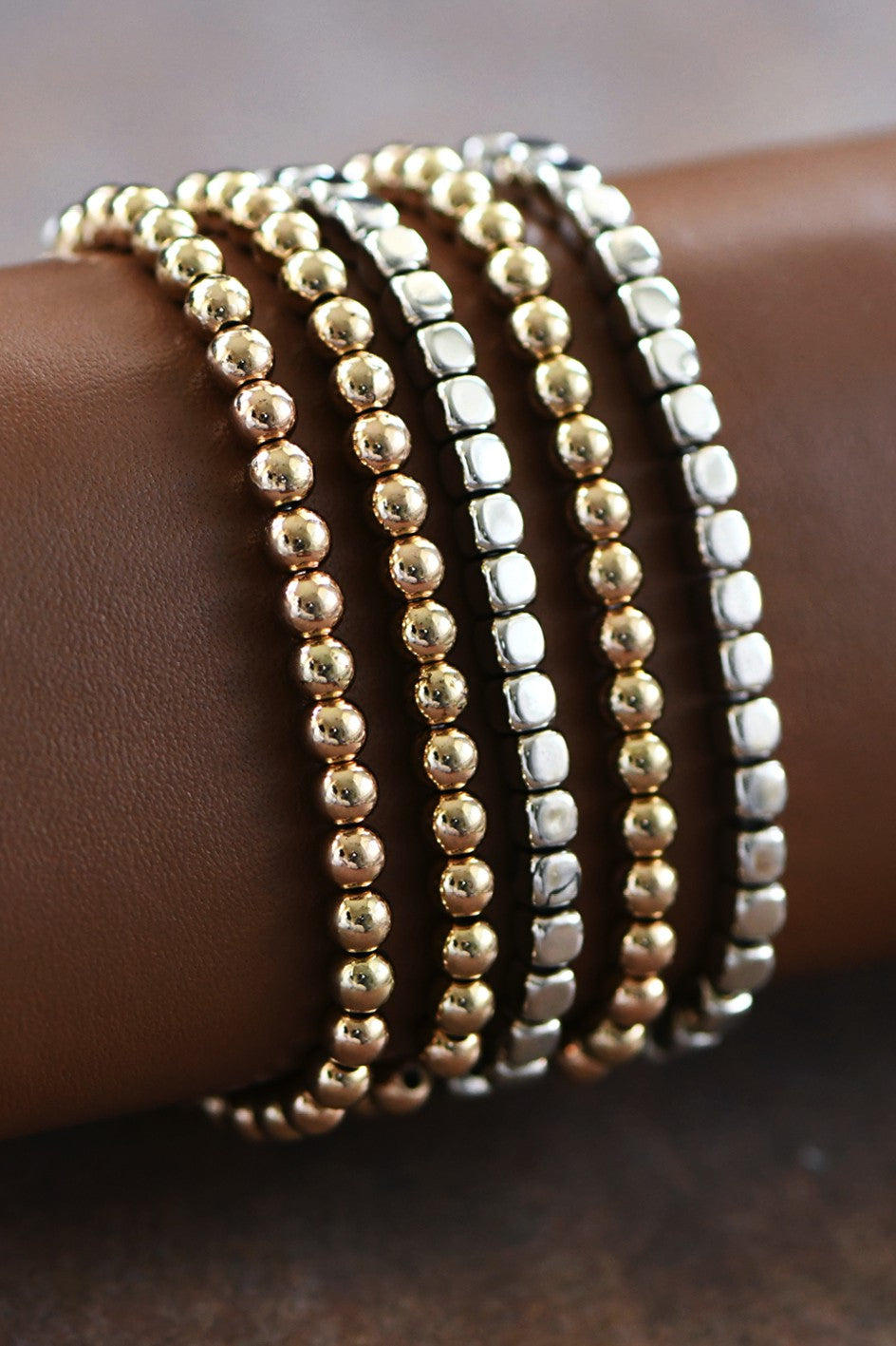 Beaded Stretch Bracelet Set