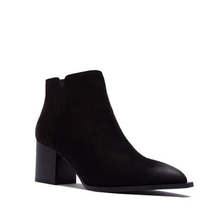 Slit Suede Booties