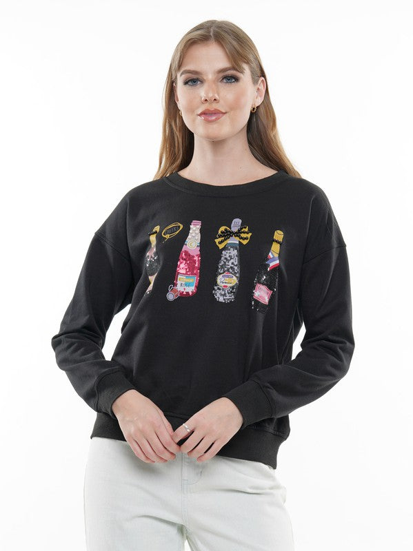 3D Embellished Cheers Sweatshirtp