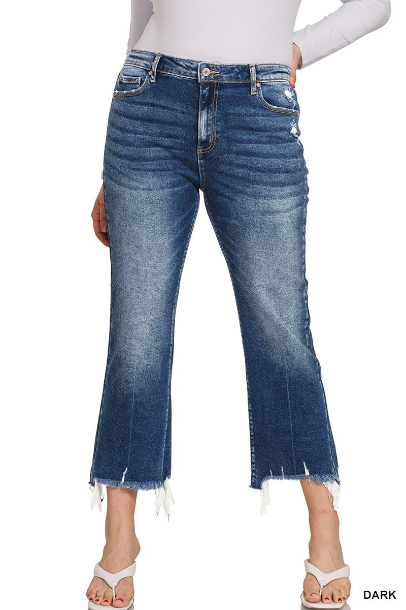 Kick Crop Flare Denim Jeans