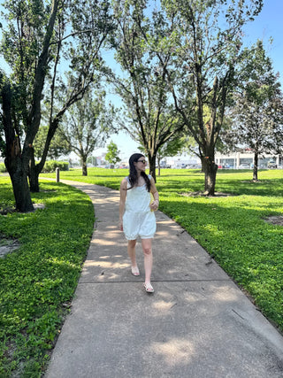Ivory Eyelet Romper