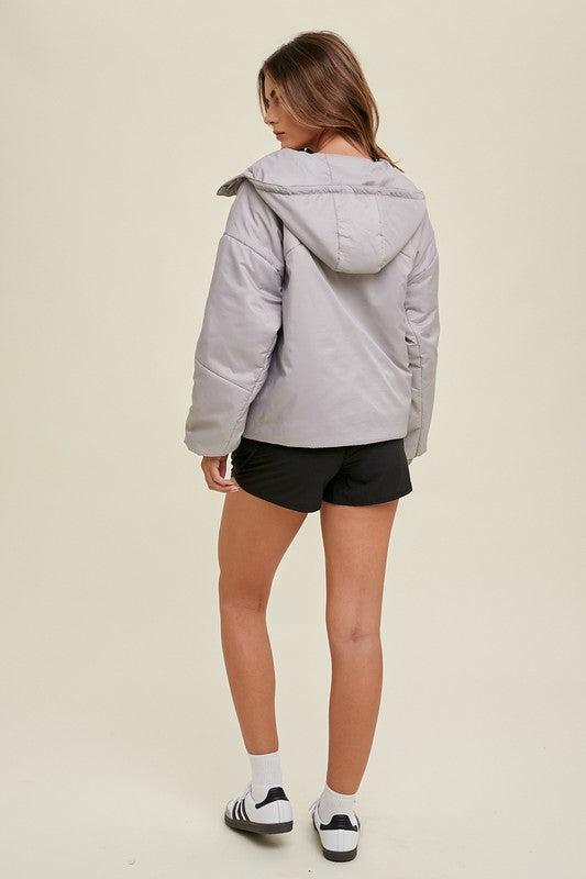 Nylon Hooded Pullover