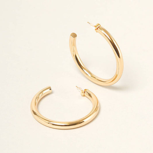 14K Gold Dipped Hoop Earrings