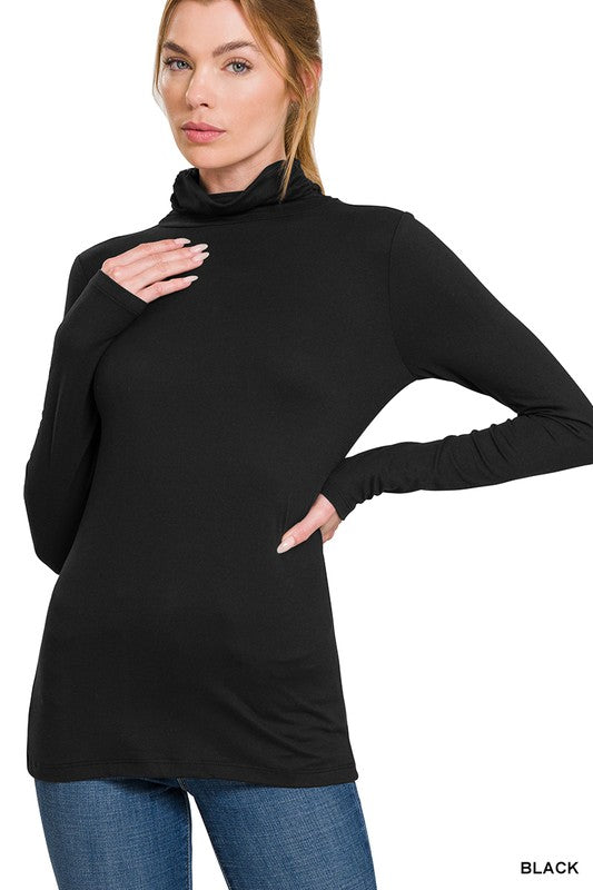 Premium Mock Neck Top