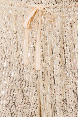 Sequins Straight Leg Pants