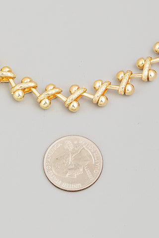 Zig Zag Chain Necklace