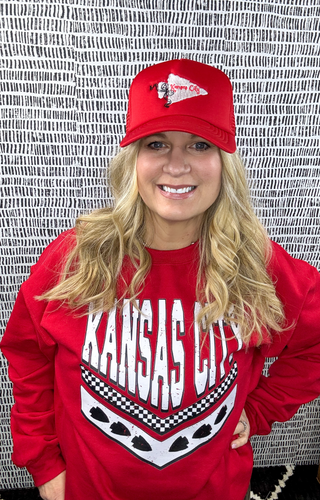 Retro Kansas City Red Graphic Sweatshirt