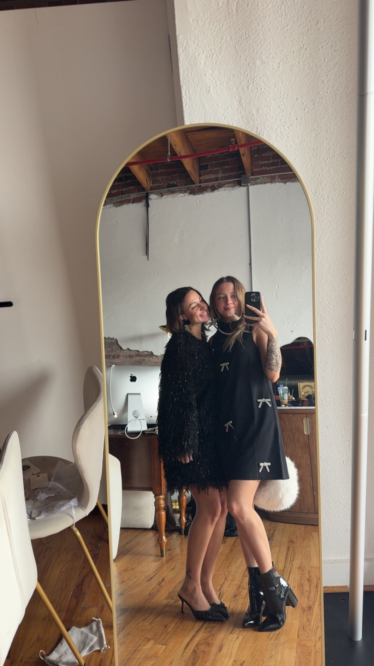 Pamelda Bow Shift Mini Dress