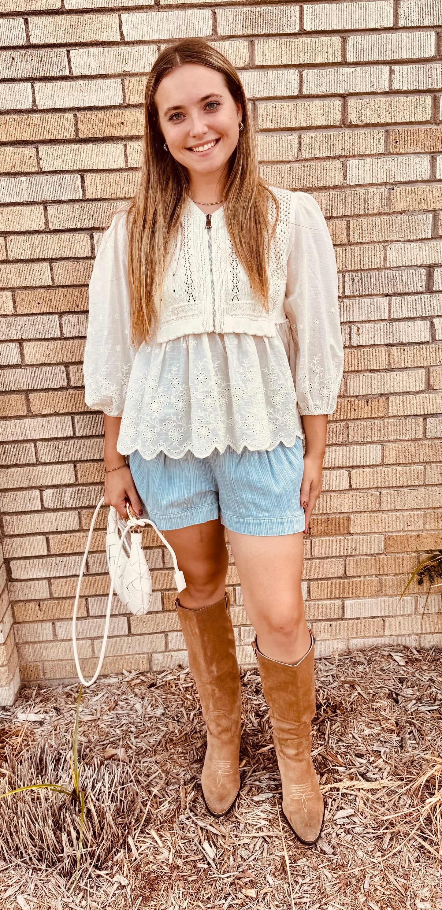 Mason Babydoll Sweater Half Zip