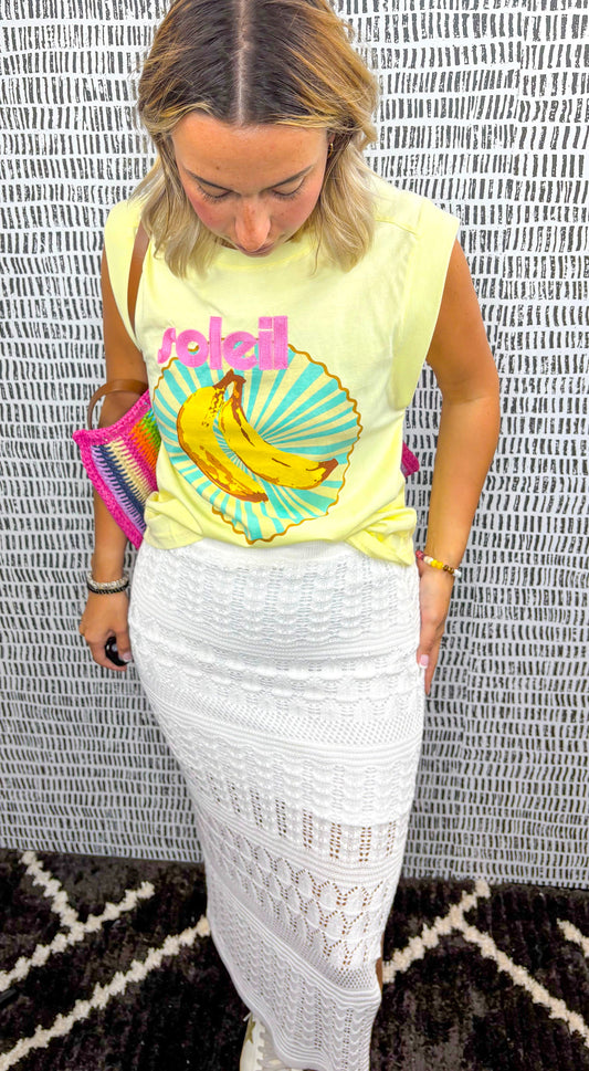 Soleil Printed Sleeveless Top