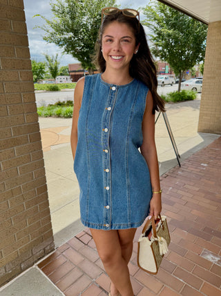 Dallas Denim Mini Dress