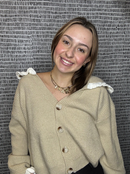 Collar Button Cardigan