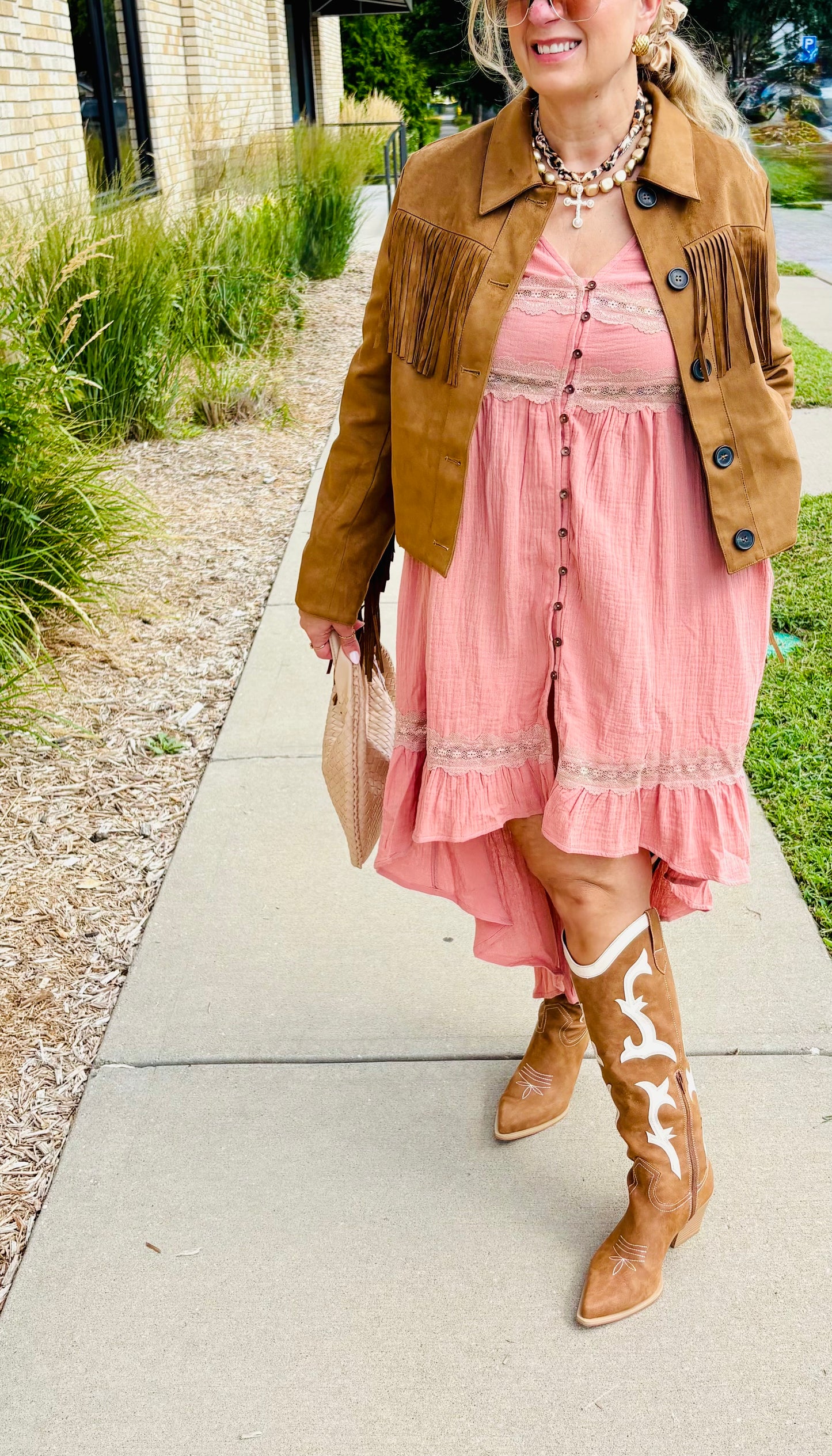 Brenen Boho High-Low Dress