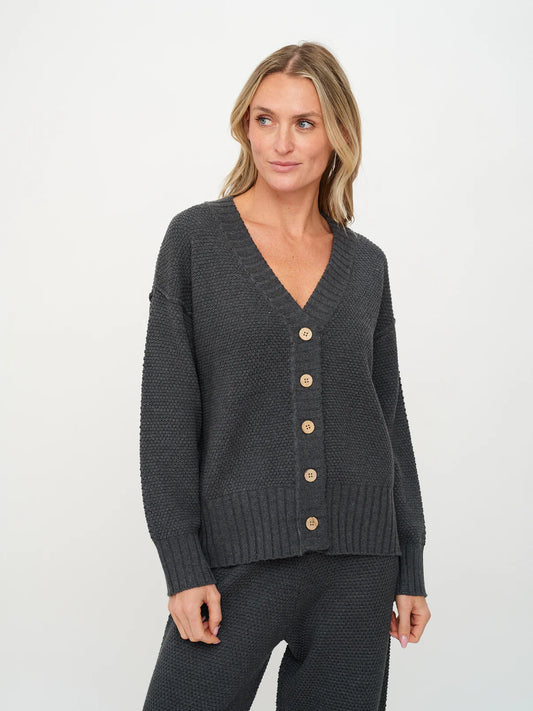 Molly Waffle Sweater Cardigan