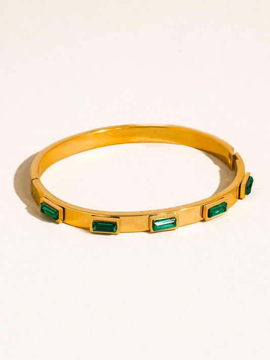 Tanith Baguette Cz Bangle Bracelet