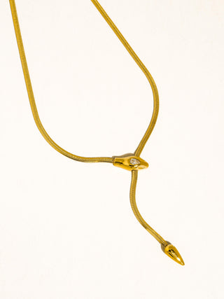 Gildora Serpent Y Lariat Necklace