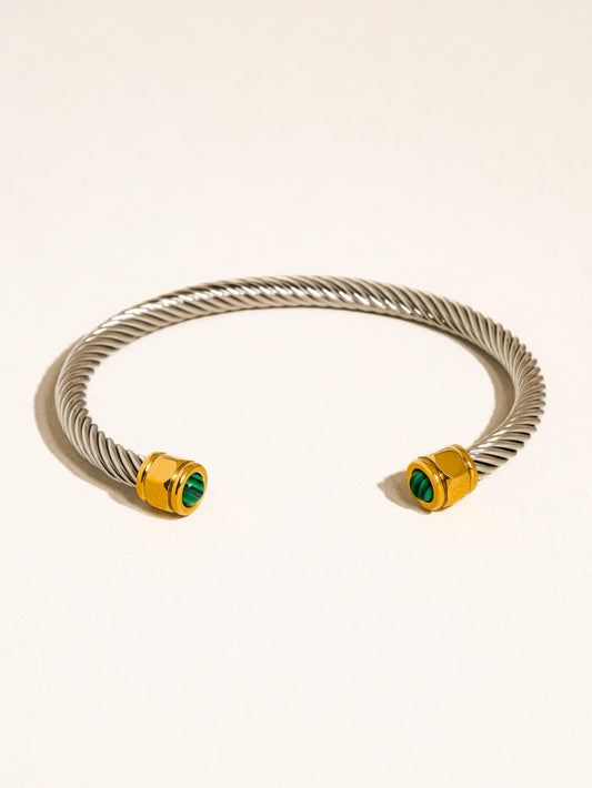 Vail Stone Braided Bangle