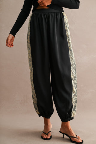 Luna Lace Satin Balloon Pants