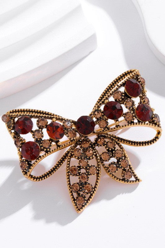 Vintage Brooches Pins Classic Retro Rhinestone