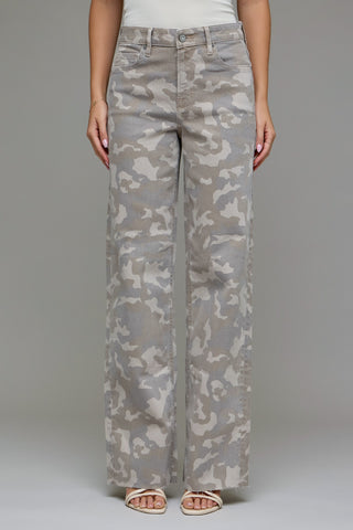 Logan Hidden Tan Camo High Rise Dad Jean