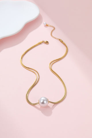 Pearl Stud Necklace